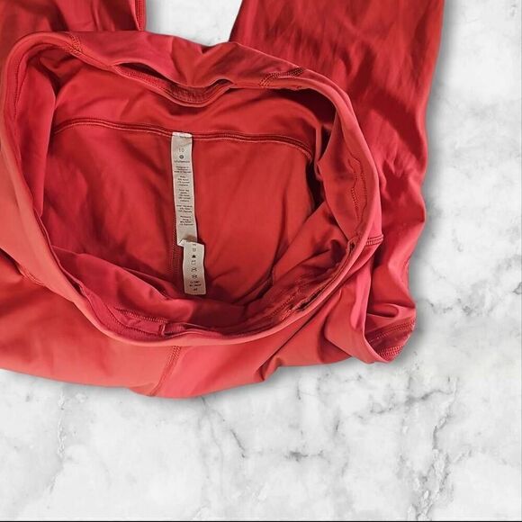 Lululemon Size 10 Coral Leggings 25" - Picture 7 of 7